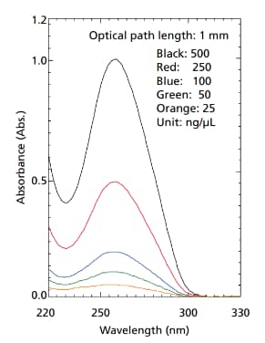 Spectrum of λDNA